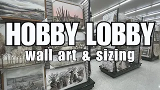 WALL ART GALORE WITH DIMENSIONS SHOP WITH ME 2025 HOBBY LOBBY