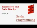 Scala Learning Tutorial Ep - 2 What is expression and code blocks