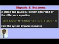 Computing Impulse response for the given difference equation