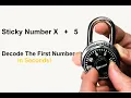 257 How To Decode The FIRST Number To A Dial Combination Lock