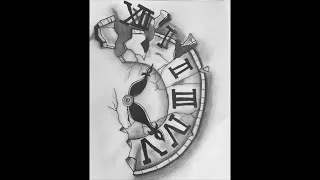 How to draw a broken clock step by step Pencil Sketch for beginners