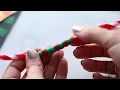 Candy Cane Binary Code Ornaments