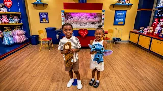 Surprising my kids with build a bear toys 