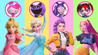Rumi, Elsa, Princess Peach and Mira into the Poppy Play Time 5 Fashion Contest & Who is the Winner?