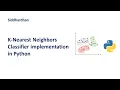 7 5 5 Implementing K-Nearest Neighbors Classifier from Scratch in Python KNN Classifier