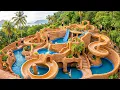 Lagu 200 Days Building Multi-Level Curved Slides \u0026 Spiral Pool in a Coastal Mountain Using Primitive Tool
