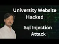 Live University Website Hacked with SQL Injection Attack SQL Injection Attack Practical