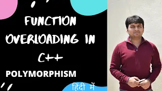Function Overloading in C Compile Time Polymorphism C Tutorial For Beginners in Hindi