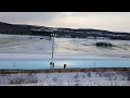 Skating on the Woodstock NB Ice Oval