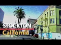 Driving Downtown Stockton California USA Driving tour