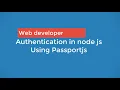Handle Authentication using passport js in just 5 minute