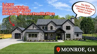 Living In Monroe GA Modern European-Inspired 2 Acres Gated Home Home Tour Atlanta New Homes