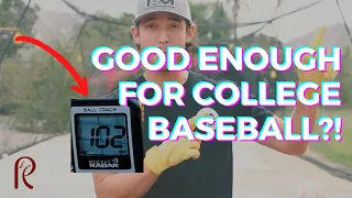 Are YOU good enough for COLLEGE BASEBALL in 2022 Velo Benchmarks