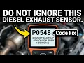 What Is P0548 Obd2 Code - Exhaust Gas Temp Sensor Low