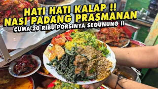 THE REAL NASI PADANG PORSI BRUTAL CUMA 20 RIBU SEBANYAK INI !!