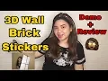 How to install 3D Wall Foam Brick Stickers My youtube na maganda pa
