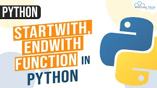 Startswith endswith Functions in Python Explained with Programs startwith endwith Python