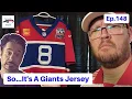 NY Giants 100th Season Century Red Nike Football Jersey - Ep 148
