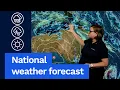 National Weather Forecast Monsoonal rain and storms increase in the north
