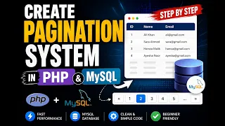 Create Pagination System in PHP MySQL Full Tutorial