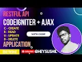 Codeigniter Restful api application with CRUD using Ajax