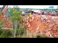 Download Lagu Perfect Huge Land Reclamation Process Strong Dozer Working Massive Dump Trucks Transport Big Stones