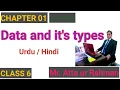 Data and its types Urdu Hindi Data types in Computer Full Explanation