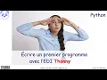 Ecrire un premier programme Python avec l EDI Thonny 4