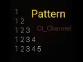 Program to create pattern 1 1 2 1 2 3 1 2 3 4 1 2 3 4 5