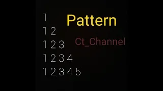 Program to create pattern 1 1 2 1 2 3 1 2 3 4 1 2 3 4 5