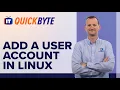 How to Add a User Account in Linux An ITProTV QuickByte