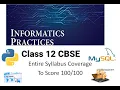 Introduction to Pandas DataFrames Part 1 Informatics Practices Class 12 CBSE