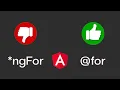 Angular 17 stop using ngFor