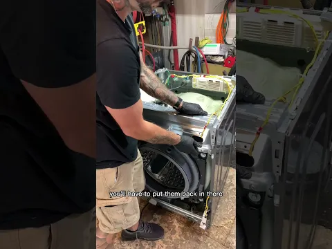 Quick disassembly of newer model Samsung front loader (WF45B6300**) #diy #washingmachine #samsung