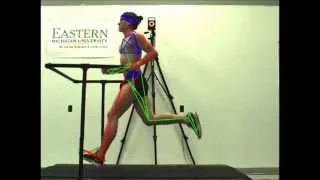 Slow motion running - side view