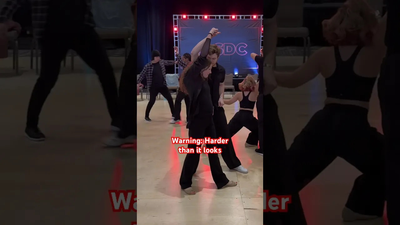 Right through the legs 😳 #westcoastswing #improv #dance #competition