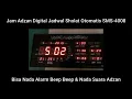 Jam Adzan Digital Jadwal Sholat Otomatis Nada Beep \u0026 Nada Suara Adzan SMS-4008