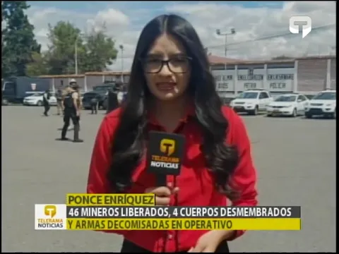 Mineros liberados, 4 cuerpos desmembrados y armas decomisadas en operativo