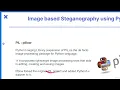 122 Project 120 Image based steganography Using Python and pillows