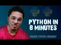 Python in 8 Minutes in Hindi
