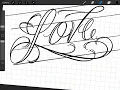 Chicano lettering Love