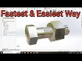 Solidworks Nut and Bolt Thread Feature and Screw Mate