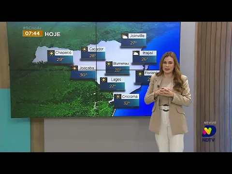 Confira a previsão do tempo para esta segunda-feira em SC