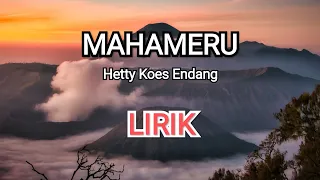 mahameru hetty koes endang lirik langgam keroncong nostalgia