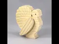 Wood Turkey Cutout 3D Layered Freestanding Paintable Handmade Thanksgiving Decoration Animal Toy