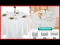 Great product - EMART Round Tablecloth White 6 Pack Circular Polyester Table Cover 120 Inch in Di