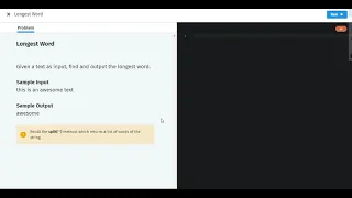 sololearn project - 6 longest word khushi ozha
