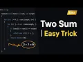 Two Sum LeetCode Easy HashMap Trick Java