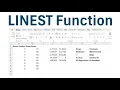 Excel How to Use the LINEST Function for Linear Regression