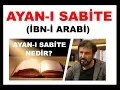 Lagu AYAN-I SABİTE NEDİR?(İBN-İ ARABİ)